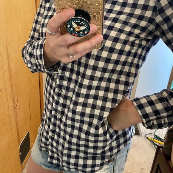 J. Crew Buffalo Check Boy Fit Button Down - Picture 1 of 9